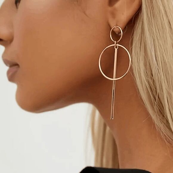 BOHO GEOMETRIC DANGLE EARRINGS - Picture 1 of 6